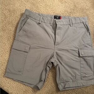 Dockers Men's Light Gray Cargo Shorts size 36 19”